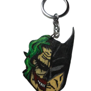 Μπρελόκ Joker-Batman - σούπερ ήρωες, ήρωες κινουμένων σχεδίων, ξύλινα