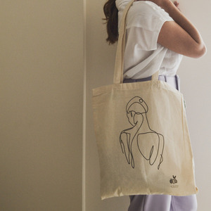 Tote Bag Shape Organic Cotton - ύφασμα, ώμου, all day, tote, πάνινες τσάντες - 2