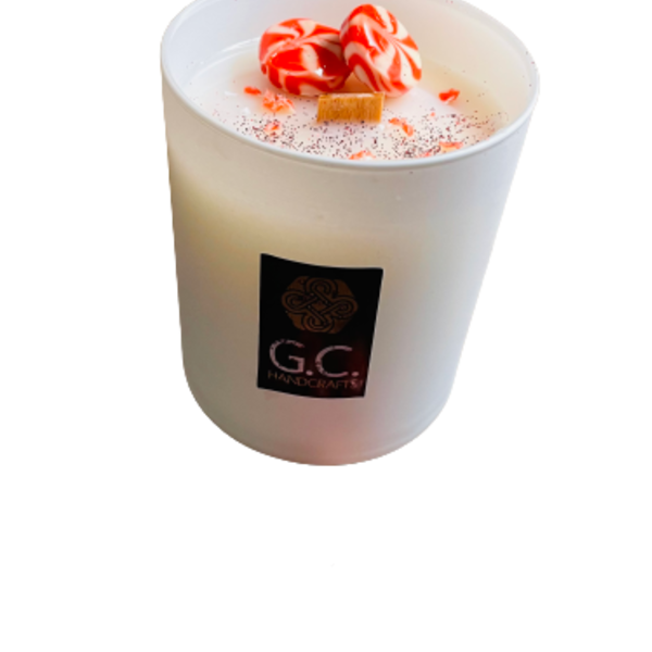 Candycrash χειροποίητο κερί σόγιας με αρωμα φράουλα 220ml 9x7x7 - αρωματικά κεριά
