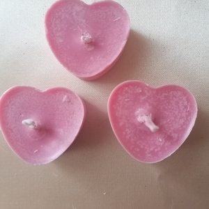 Mini καρδούλες σόγιας - αρωματικά κεριά