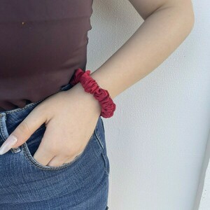 Neatify |Handmade tiny size scrunchie - ύφασμα, λαστιχάκια μαλλιών, φθηνά, 100% βαμβακερό