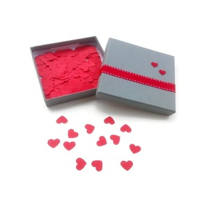 500 τμχ Κομφετί Μίνι Καρδιά σε Κουτί Διακοσμητικό 11 x 11 x 2εκ - καρδιά, χαρτί, διακοσμητικά, στολισμός τραπεζιού