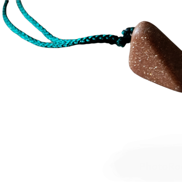 Κρεμαστό λαιμού με κορδόνι - ημιπολύτιμες πέτρες, μακραμέ, boho - 3