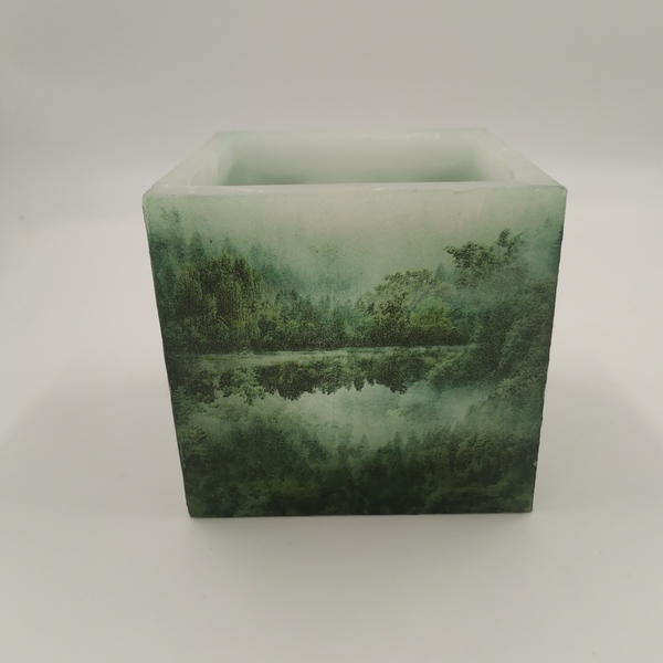 Κουφωτό Κερί Φαναράκι Forest 12 x 12 cm - κεριά & κηροπήγια - 2