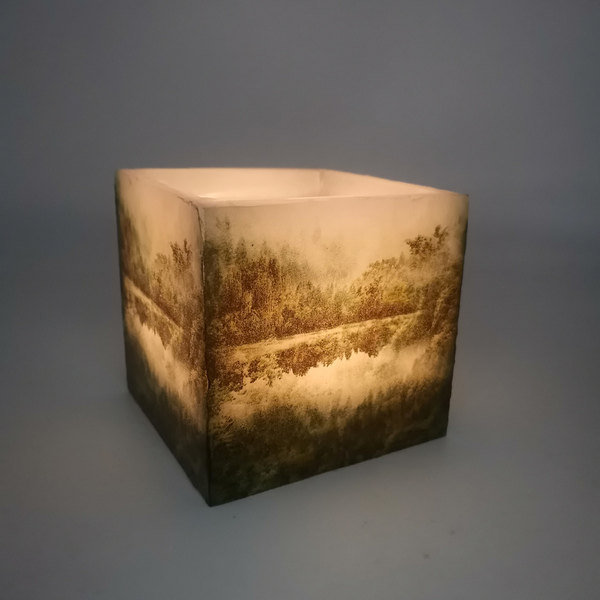 Κουφωτό Κερί Φαναράκι Forest 12 x 12 cm - κεριά & κηροπήγια - 3