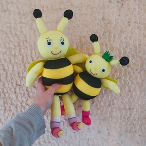 Μέλισσες σετ χειροποίητες από κάλτσες 44 εκατοστά - λούτρινα, για παιδιά, για μωρά - 3