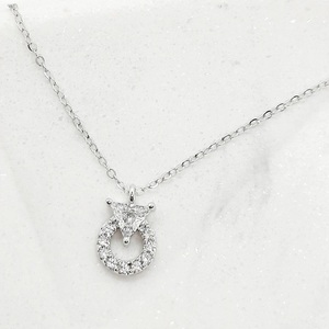 Ασημένιο Κολιέ,925 silver,με ζιργκόν,minimal,luxury jewelry - charms, ασήμι 925, ζιργκόν - 2
