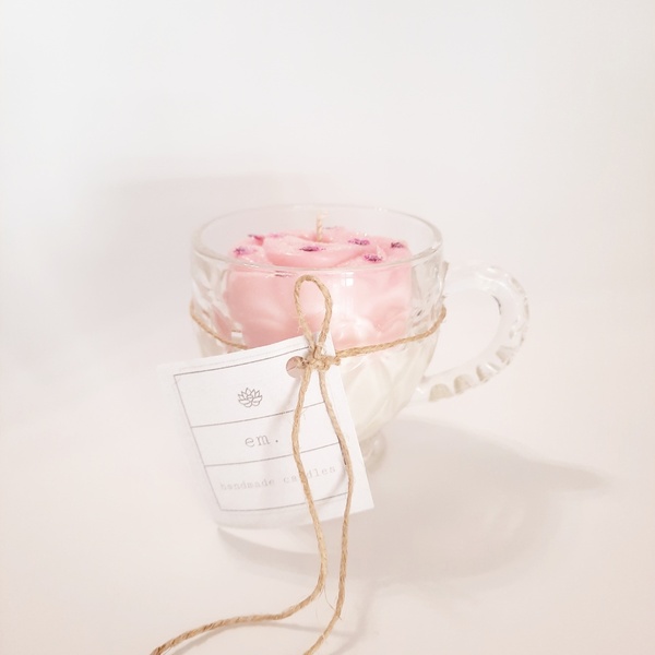 Pink rose - αρωματικά κεριά - 2