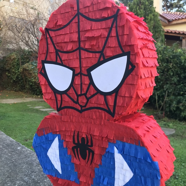 Πινιάτα σούπερ ήρωας αράχνη ύψος 57 εκ. - αγόρι, πινιάτες, πάρτυ γενεθλίων, σούπερ ήρωες - 4
