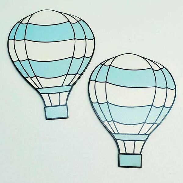 Ξύλινο μαγνητάκι για μπομπονιέρα βάπτισης με θέμα Αερόστατο 7εκ - βάπτισης - 2