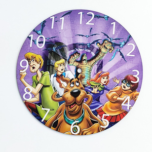 Ρολοι τοιχου Scooby doo απο ξυλο κοντρα πλακε - ξύλο, ρολόι, δώρο, τοίχου, για παιδιά