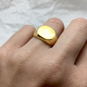 Χειροποίητο δαχτυλίδι από ασήμι ''signet'' - chevalier, επιχρυσωμένα, ασήμι 925, γεωμετρικά σχέδια, σταθερά - 3