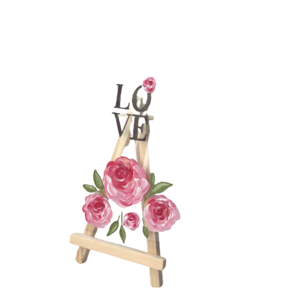 Ζωγραφική σε plexiglass - τριαντάφυλλο, αγάπη, plexi glass, διακοσμητικά