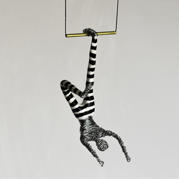 Circus Acrobat Wire Sculpture - δώρο, μεταλλικό, διακοσμητικά - 3