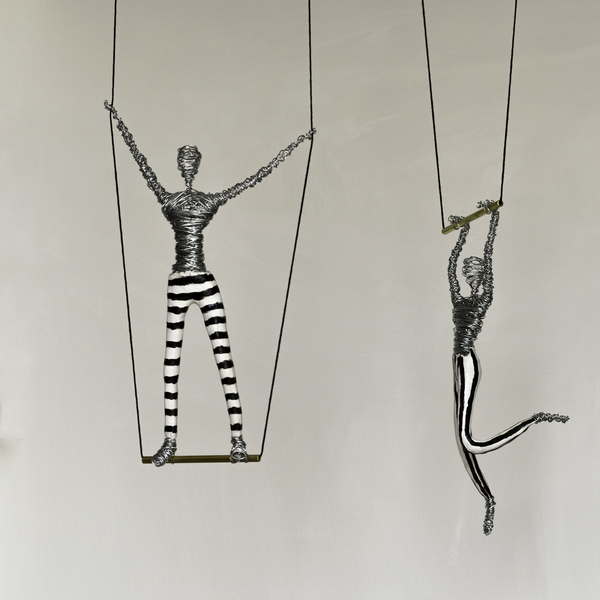 Circus Acrobat Wire Sculpture - δώρο, μεταλλικό, διακοσμητικά - 4
