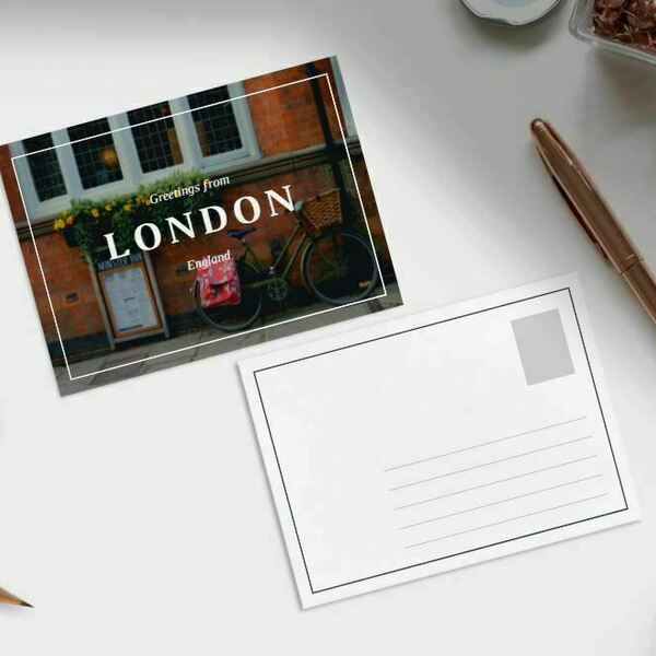 Card postal - Greetings from London - κάρτες, καλλιτεχνική φωτογραφία, ευχετήριες κάρτες