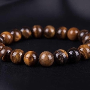 MEN’S BRACELET of TIGER EYE - ημιπολύτιμες πέτρες, χάντρες, χεριού, φθηνά