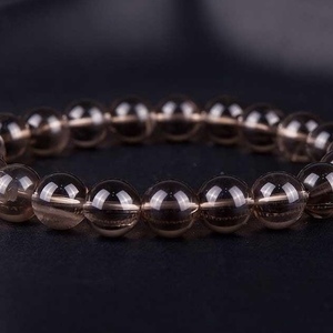 MEN’S BRACELET of QUARTZ SMOKED - ημιπολύτιμες πέτρες, χάντρες, χεριού, φθηνά