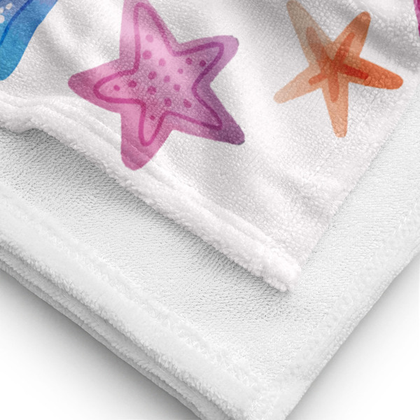 Παιδικές πετσέτες θαλάσσης απορροφητικές -Γοργόνα - Πετσέτα σώματος 76 x 152 εκ - 52% βαμβάκι- 48% polyester - Looloo & Co - πετσέτα, γοργόνα - 4