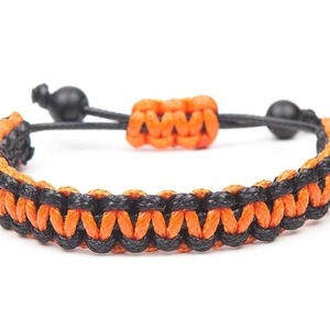 MEN'S KNITTED BRACELET "VULKAN" - μακραμέ, κορδόνια, χεριού, φθηνά