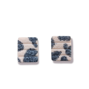 Σκουλαρίκια studs με abstract pattern - μοντέρνο, πηλός, καρφωτά, μικρά