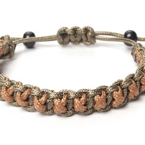 MEN'S KNITTED BRACELET "HARMONY" - μακραμέ, κορδόνια, χεριού, φθηνά