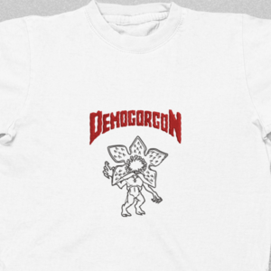 Βαμβακερό μπλουζάκι με κεντητό σχέδιο Stranger Things Demogorgon - βαμβάκι, κεντητά