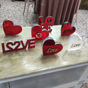 LOVE διακοσμητικό - αγάπη, plexi glass, διακοσμητικά, δώρα αγίου βαλεντίνου, αγ. βαλεντίνου - 3