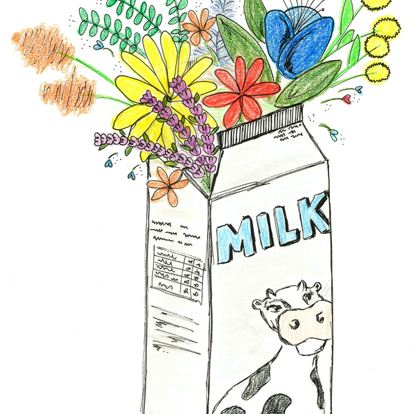 Milk - Print σε διάσταση 14x20cm (Α5) - αφίσες, πίνακες ζωγραφικής