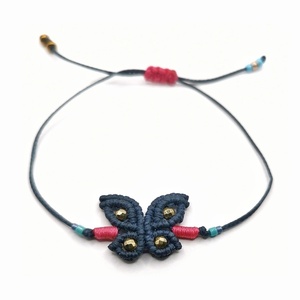 Butterflies bracelets, μακραμε βραχιόλια πεταλούδα με χάντρες και αιματιτη - charms, αιματίτης, πεταλούδα, χάντρες, boho, χεριού, αυξομειούμενα, φθηνά