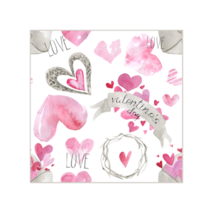 Ευχετήρια Κάρτα για Τον Άγιο Βαλεντίνο Καρδιές με Φάκελο 10x10εκ - καρδιά, αγάπη, βαλεντίνος, ζευγάρια, ευχετήριες κάρτες
