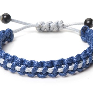 MEN'S KNITTED BRACELET WAVE - μακραμέ, βραχιόλια, κορδόνια, αντρικά βραχόλια, φθηνά