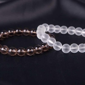 MEN’S BRACELET оf QUARTZ SMOKED and TRANSPARENT - ημιπολύτιμες πέτρες, βραχιόλια, αντρικά βραχόλια, φθηνά