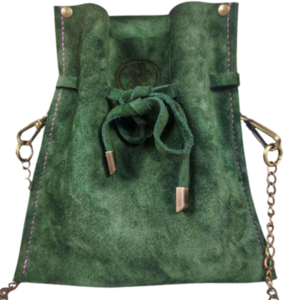 Δερμάτινο λαδί σουέντ pouch- 21*22εκ - δέρμα, ώμου
