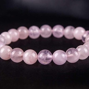 BRACELET FROM QUARTZ PINK - ημιπολύτιμες πέτρες, γυναικεία, χάντρες, χεριού, φθηνά