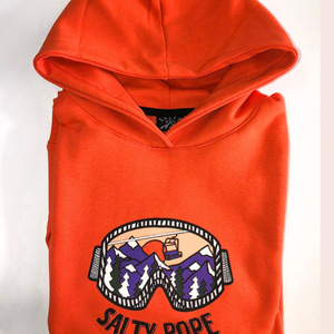 Orange Salty Mountain hoodie - βαμβάκι