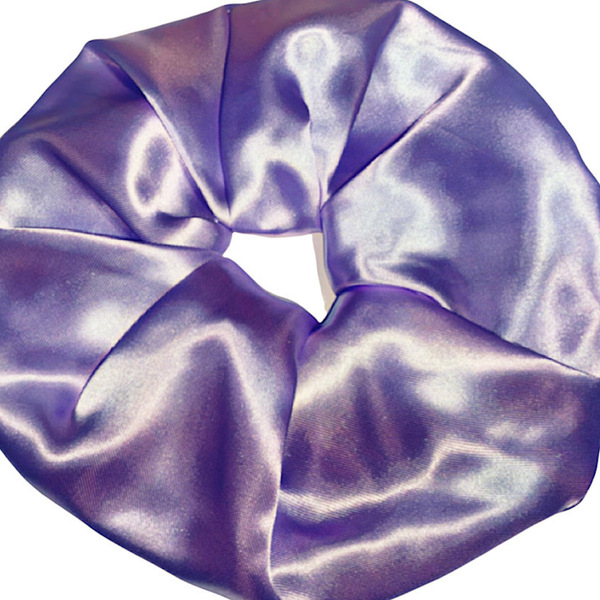 Scrunchie λαστιχάκι μαλλιών XXL size “Lilac” - ύφασμα, σατέν, λαστιχάκια μαλλιών