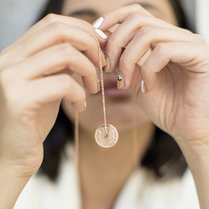 Κολιέ με χάραξη 2 ονομάτων Ασήμι 925 - charms, ασήμι 925, όνομα - μονόγραμμα, κοντά, κοσμήματα, προσωποποιημένα - 4