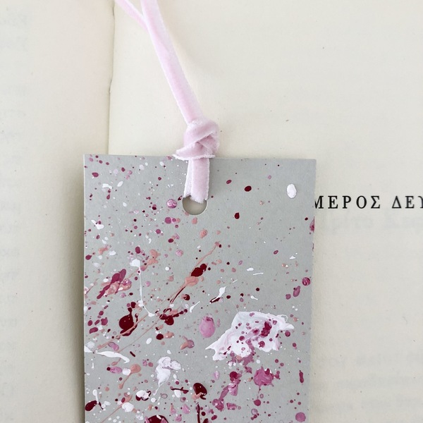 Σελιδοδείκτης abstract pink - ροζ, χειροποίητα, σελιδοδείκτες - 3