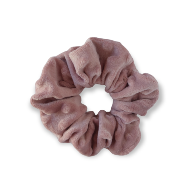 Fleece scrunchie + colors - ύφασμα, λαστιχάκια μαλλιών - 4