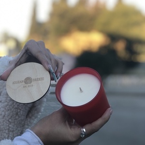 Χειροποίητο Αρωματικό Κερί Σόγιας Αγίου Βαλεντίνου με Άρωμα White Musk 170gr - αρωματικά κεριά, κερί σόγιας - 5