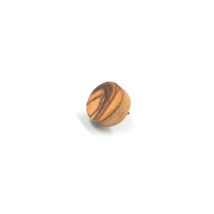 Σκουλαρίκι ανδρικό αυτιού χειροποίητο μοναδικό απο ξύλο ελιάς _018, Ø 1,5 εκ. - ξύλο, καρφωτά, μικρά, boho, καρφάκι - 2