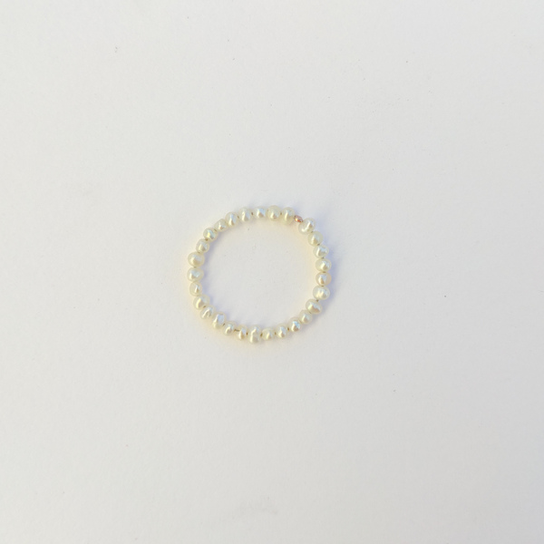Pearls | Δαχτυλίδι με μικρές πέρλες - μαργαριτάρι, ατσάλι, boho, σταθερά, πέρλες