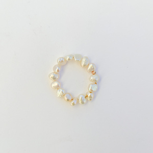 Pearls | Δαχτυλίδι με πέρλες - μαργαριτάρι, ατσάλι, boho, σταθερά, πέρλες