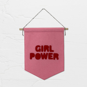 Διακοσμητικό Μπάνερ για Κορίτσια - Ροζ-Κόκκινο - 21x28εκ. - διακοσμητικά, κορίτσι, δωμάτιο παιδιών, δώρα για παιδιά