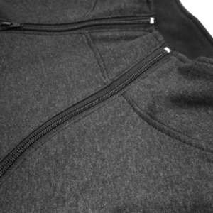 Φούτερ μπλούζα θηλασμού με γιακά και φερμουάρ - βαμβάκι, μακρυμάνικες - 5