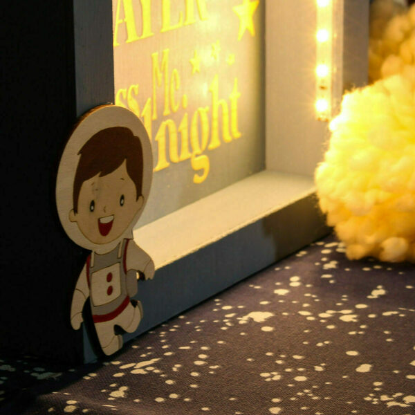 3D LED ΦΩΤΙΣΤΙΚΟ ΠΑΙΔΙΚΟΥ ΔΩΜΑΤΙΟΥ «ΑΣΤΡΟΝΑΥΤΗΣ» - αγόρι, πορτατίφ, διάστημα, μαιευτήριο, παιδικά φωτιστικά - 4