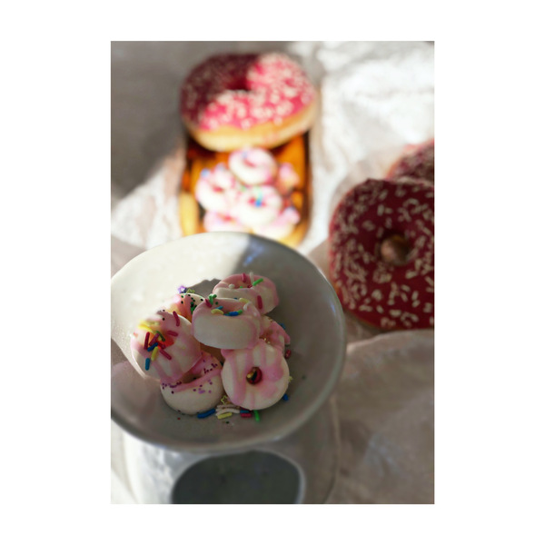 Αρωματικά mini donut wax melts σόγιας - αρωματικά κεριά, waxmelts - 2
