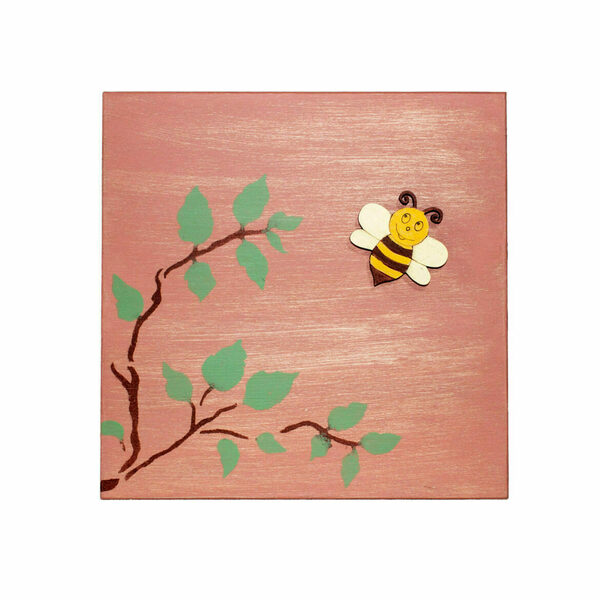 ΧΕΙΡΟΠΟΙΗΤΟ ΚΟΥΤΙ «MY CUTE BEE» - κορίτσι, λουλούδια, οργάνωση & αποθήκευση, δώρα γενεθλίων, κουτιά αποθήκευσης - 2