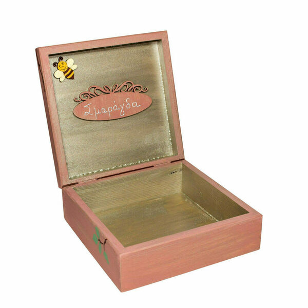 ΧΕΙΡΟΠΟΙΗΤΟ ΚΟΥΤΙ «MY CUTE BEE» - κορίτσι, λουλούδια, οργάνωση & αποθήκευση, δώρα γενεθλίων, κουτιά αποθήκευσης - 4